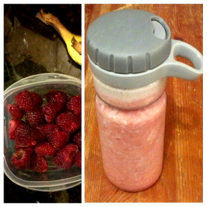 Raw Mess Banaspberry Smoothie